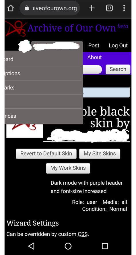 change font size ao3.